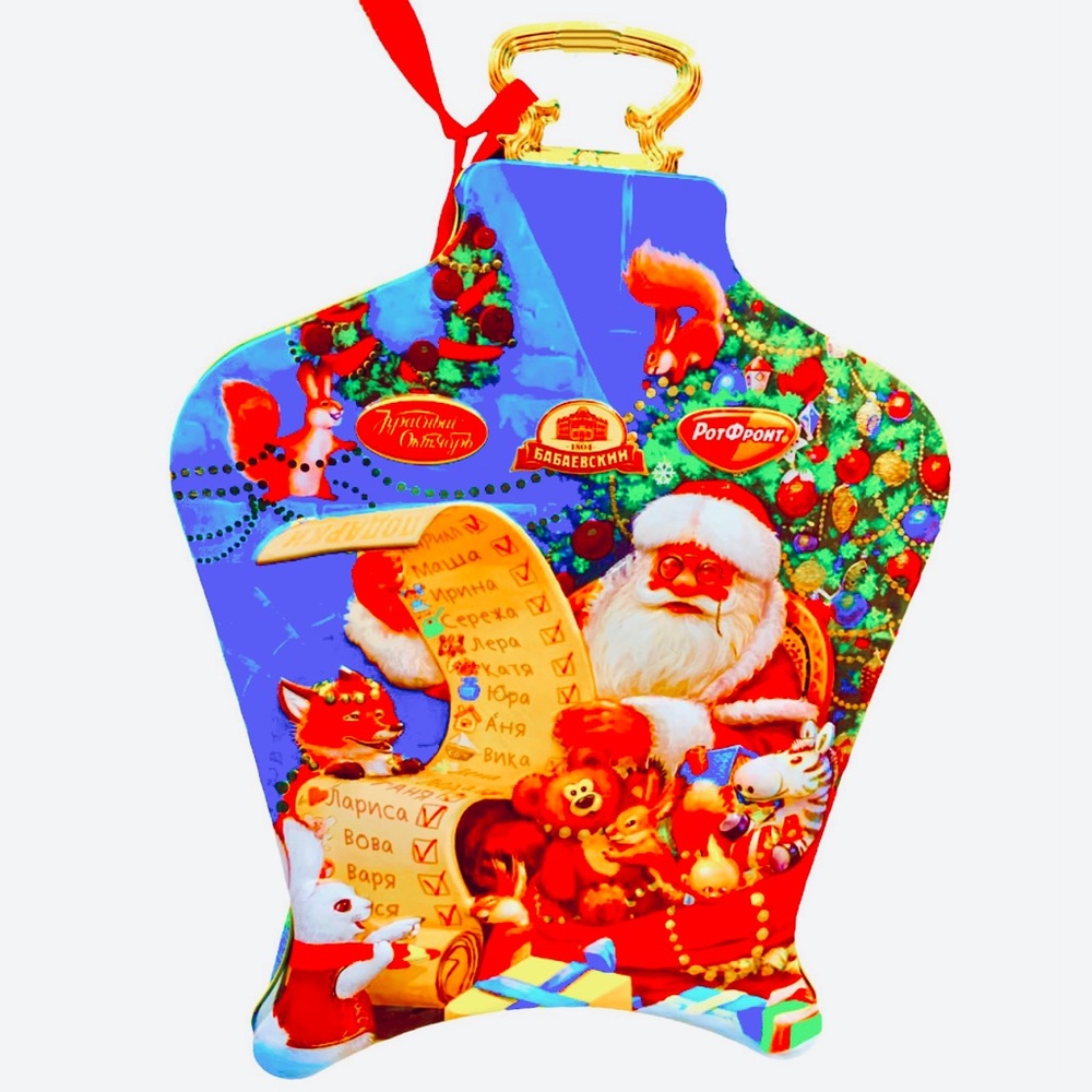 Christmas Gift Box Santa Clause Cookie Jar Chocolate Container Ornaments Storage